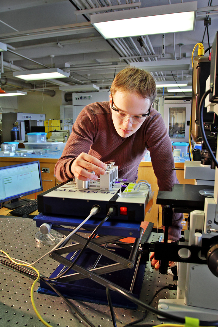 Student in Lab