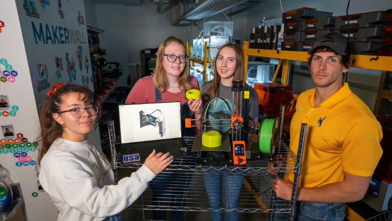 computer/machine with door open