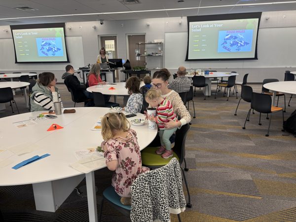 Children wokring on an activity at tables