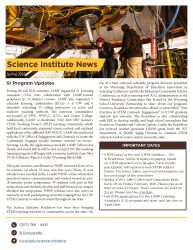 SI Spring 2025 Newsletter first page