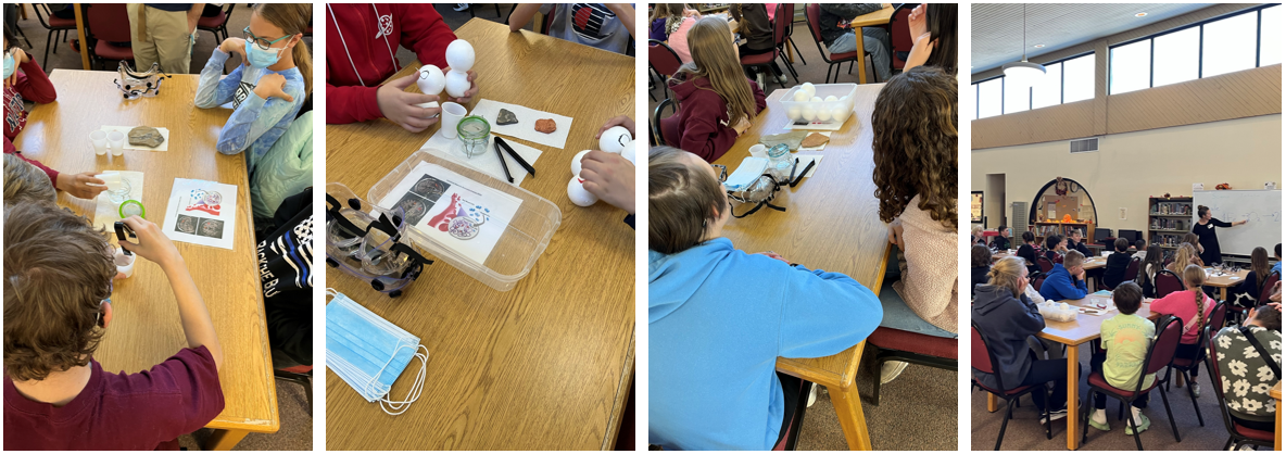 collage of images from Laramie Middle School Chemical Reactions