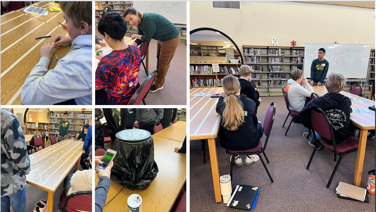 collage of Laramie Middle School Sound Waves
