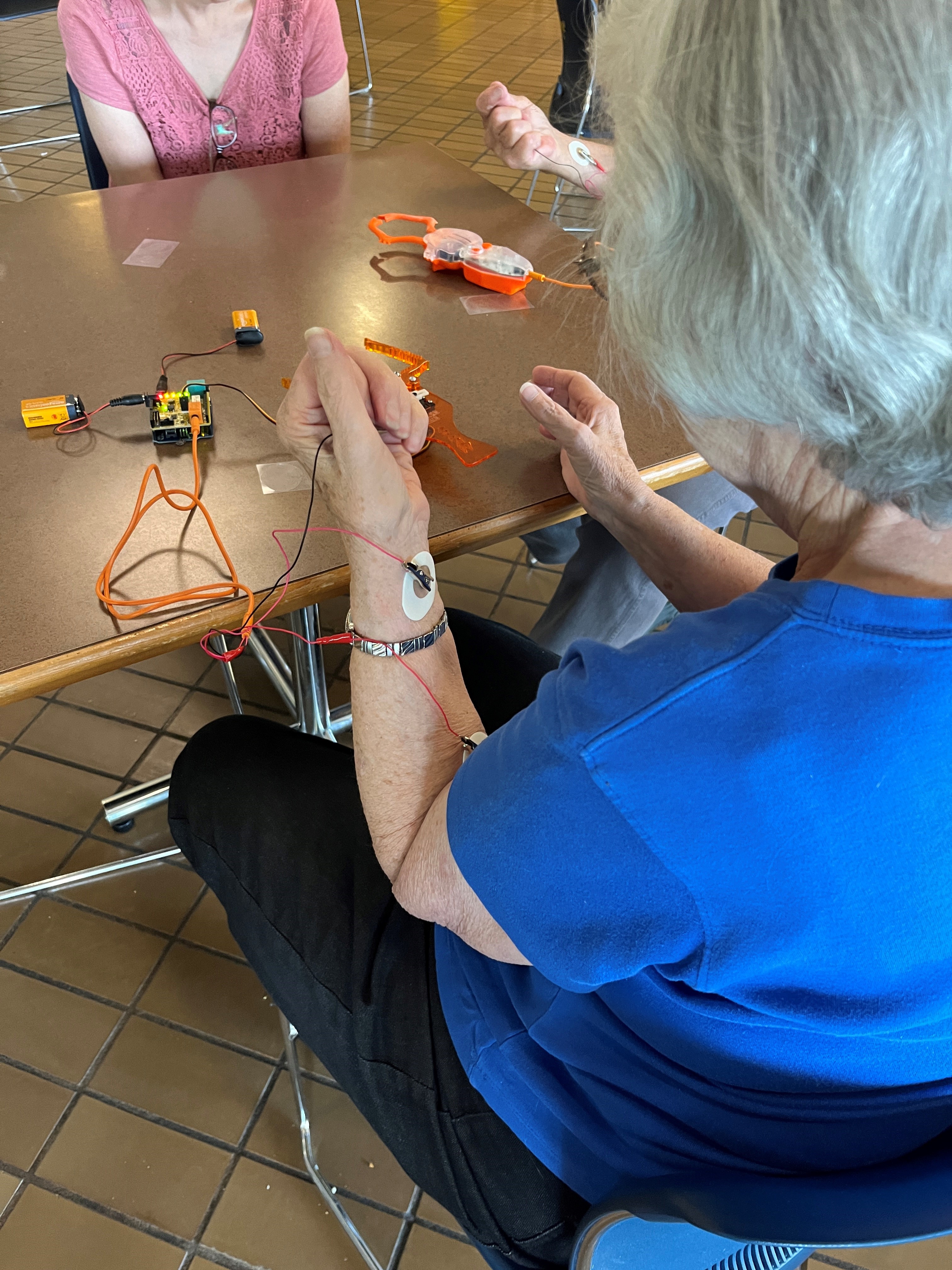 using robotic claw for activity
