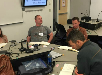 students around ALC propeller table