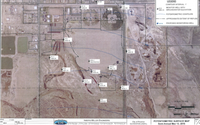 map of RIverton by Miller Engineers