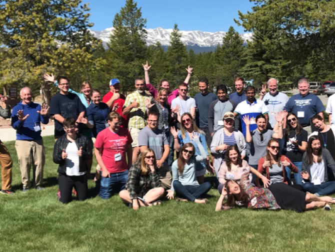 group photo of 2018-2019 lamp fellows