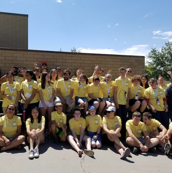 Group photo at the cowpokes camp