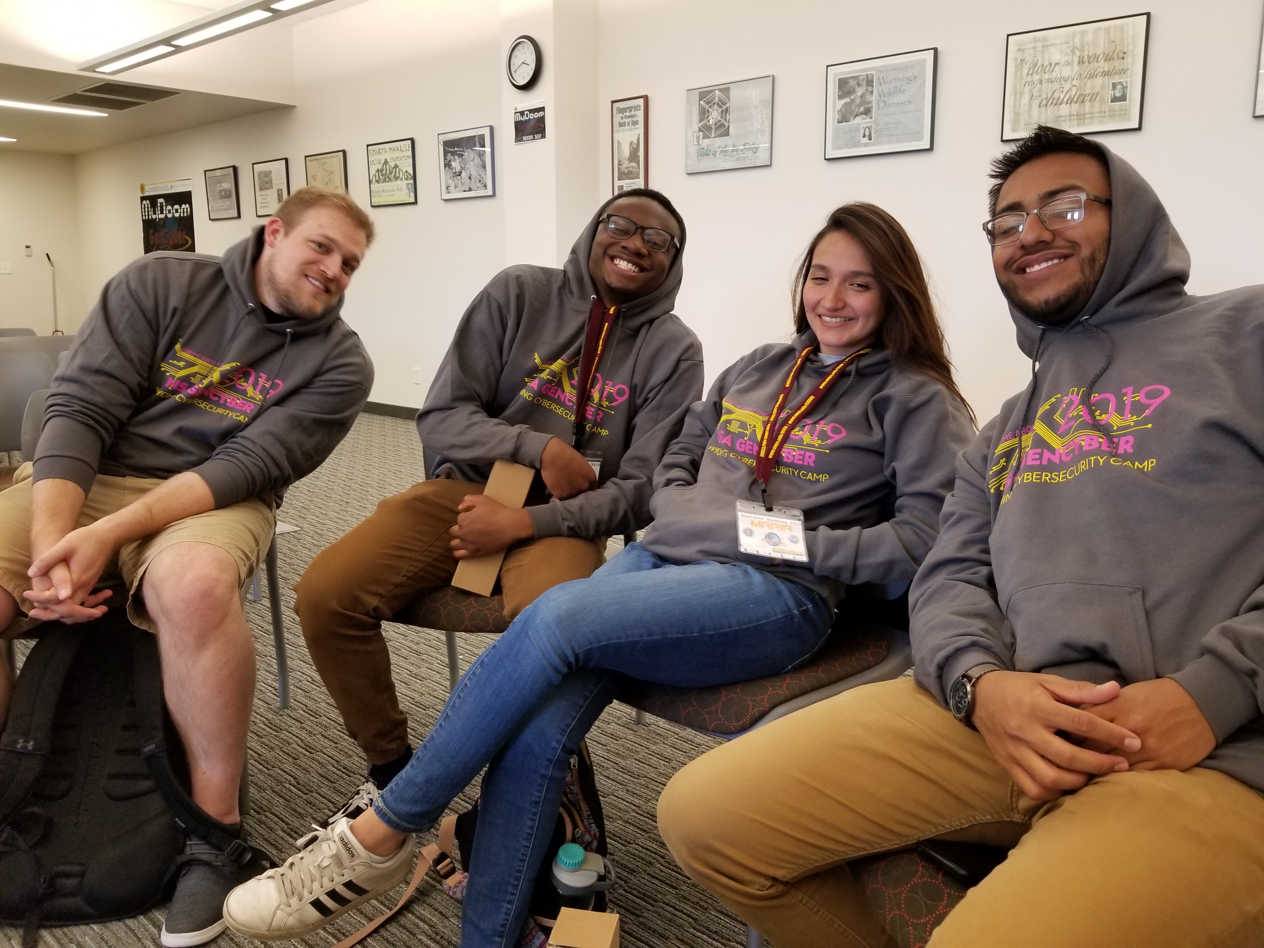 GenCyber Mentors on break