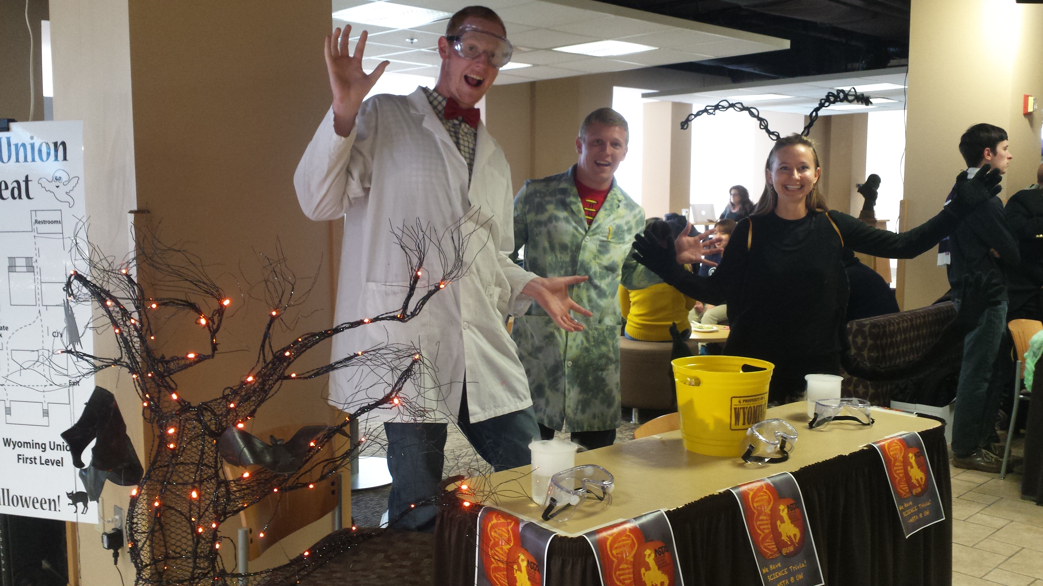 Science experiment at the swarms camp
