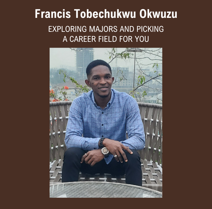 Image graphic featuring a photo of Francis Tobechukwu Okwuzu, with the title of his presentation and a brief quote. 