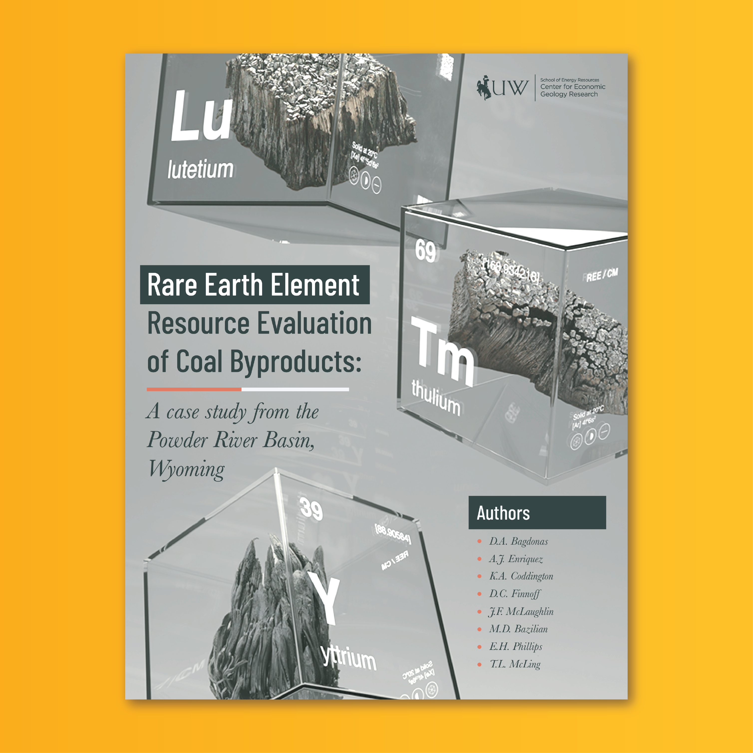 Cover of Rare earth Element Resource Evaluation of Coal Byproducts: A case study from the Powder River basin, Wyoming Paper