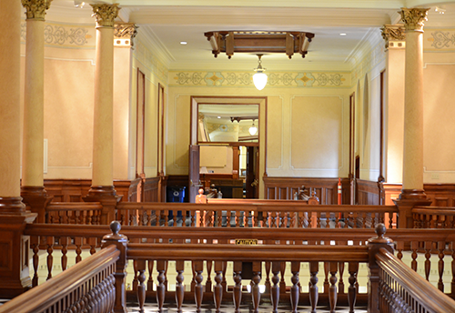 inside atrium of the capitol building in Cheyenne