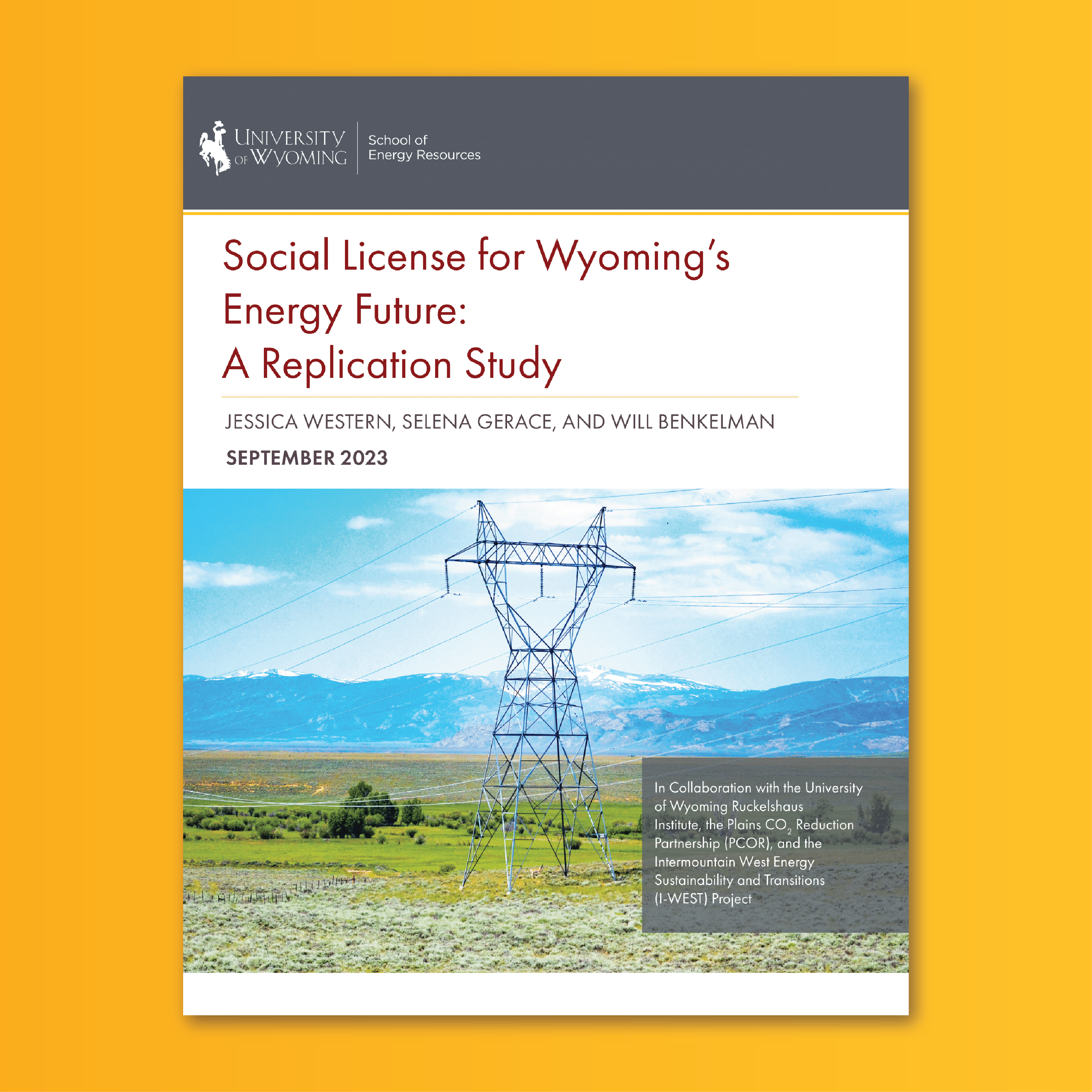 Cover of Social License for Wyoming's Energy Future: A Replication Study Paper