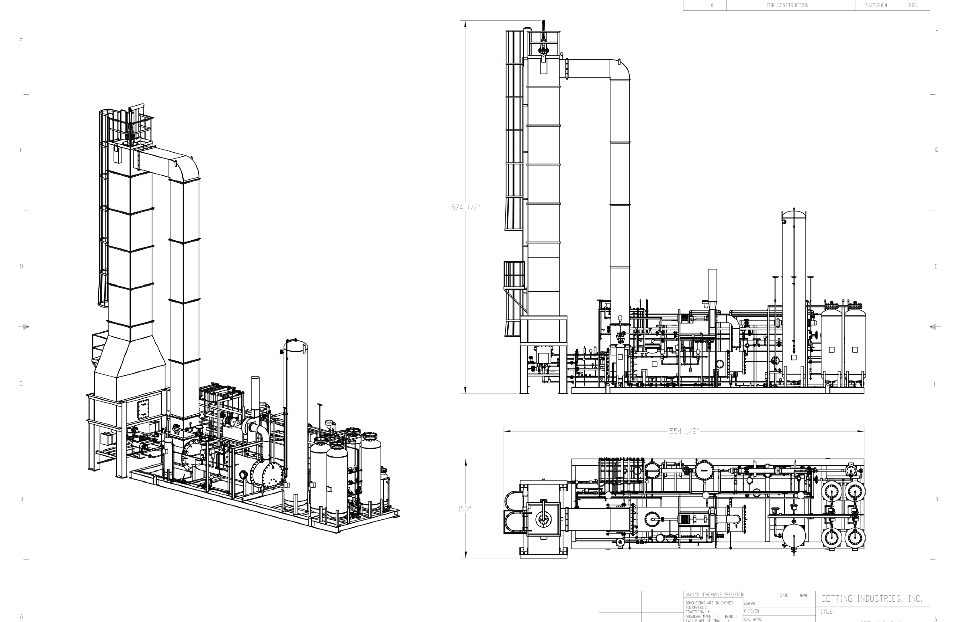 Blueprint of a steam methane reform unit