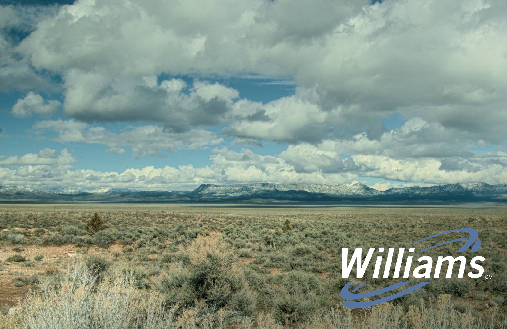 Wyoming Landscape with Williams Logo
