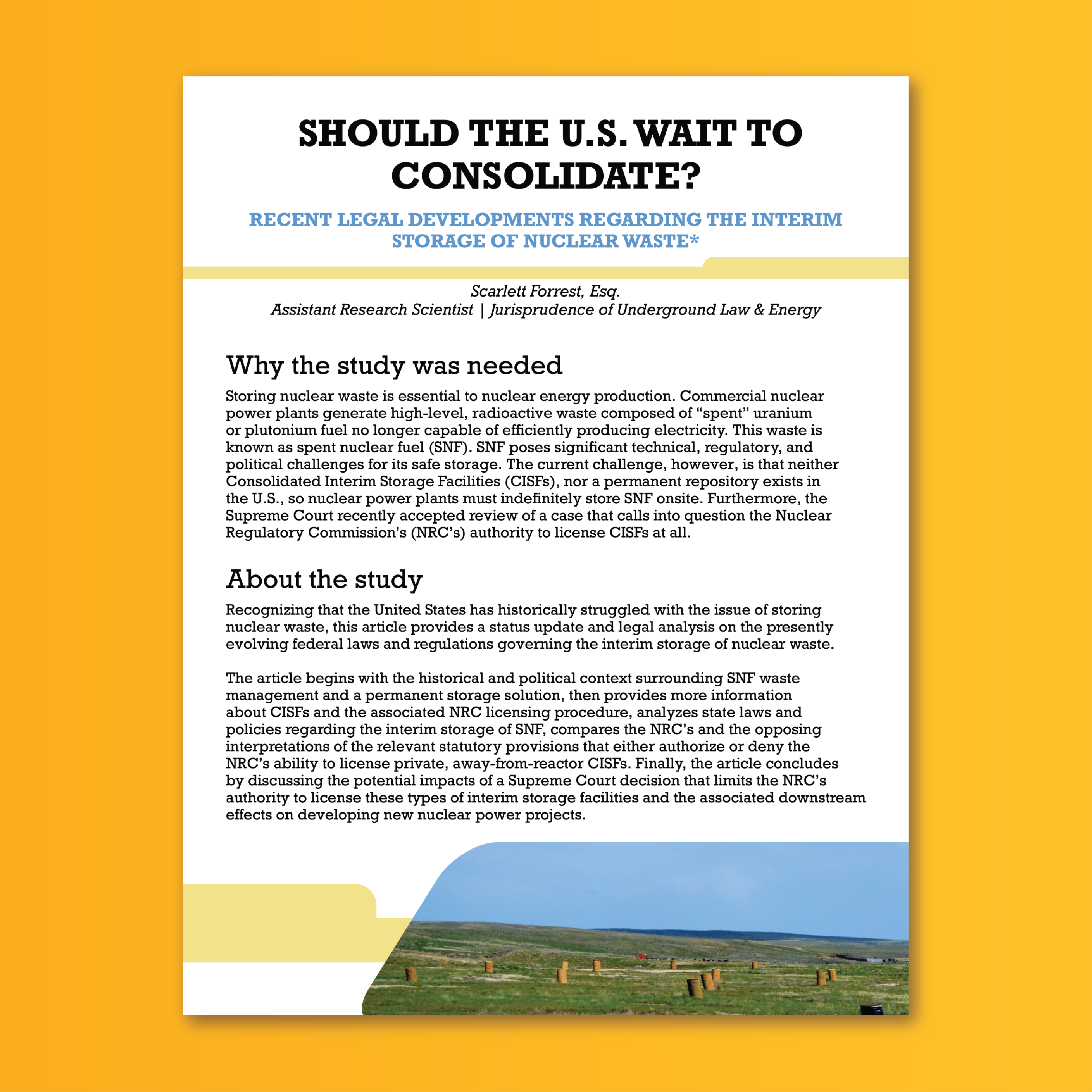 Cover of Should the U.S. Wait to Consolidate? paper