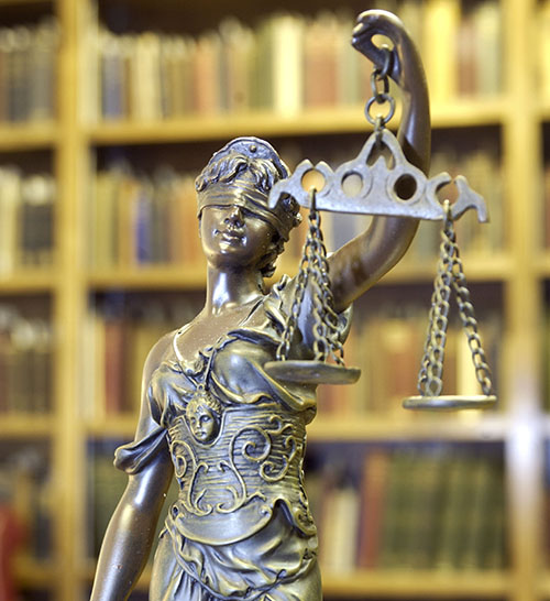 Justice is Blind Statue