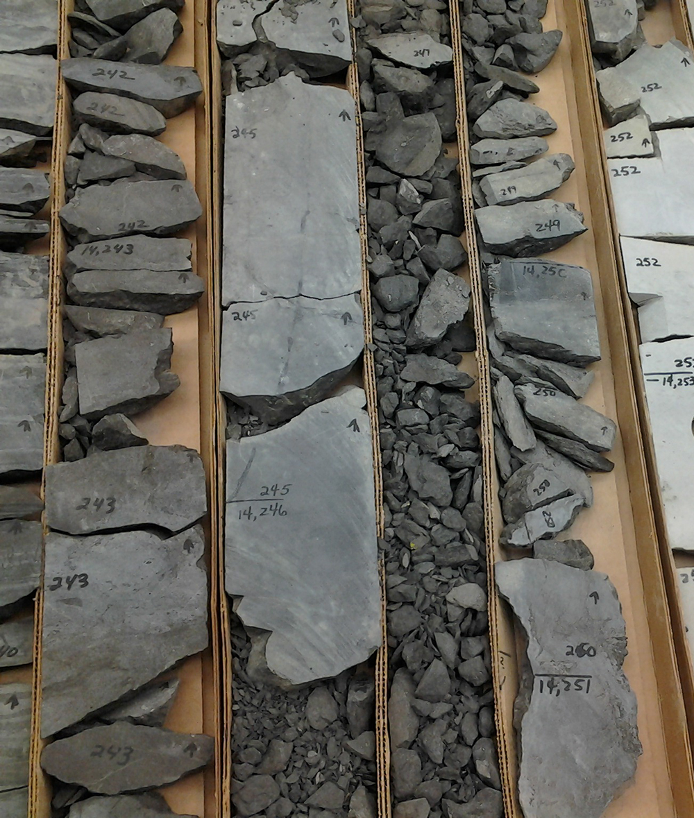 core samples