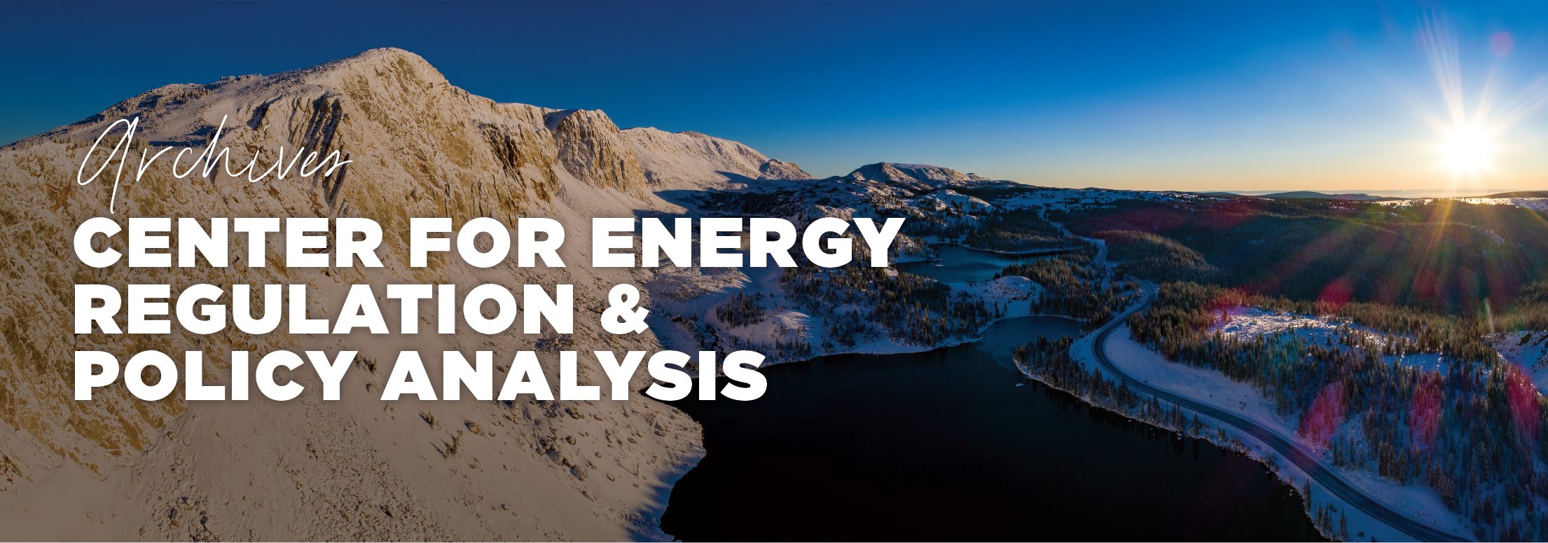 Archived Publications for the Center for Energy Regulation and Policy Analysis over researcher holding sample in field