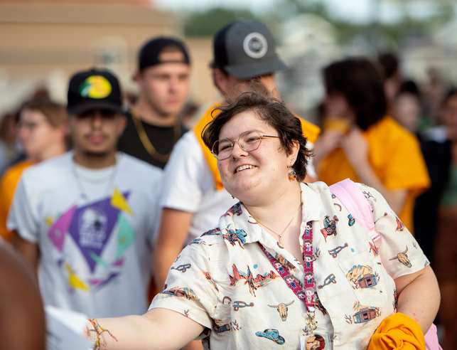 UW students at fall Saddle Up activities