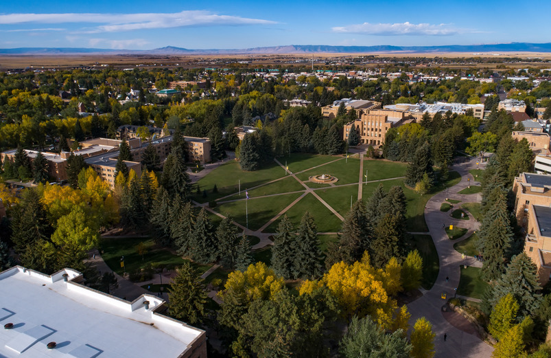 Aerial view of Prexy's Pasture