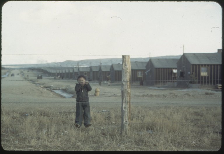 View of Heart Mountain Japanese relocation camp
