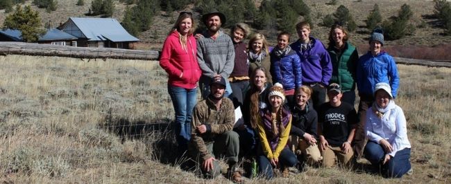 Group of TSS students in field