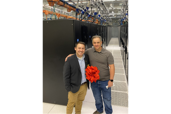 Andrew Kirby and Mike Killean at the AI4WY Ribbon Cutting