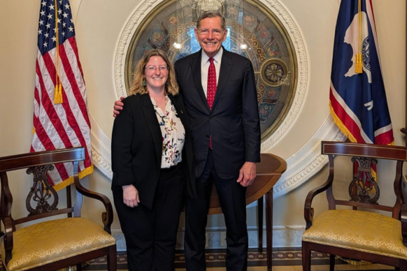 Raya Hegeman-Davis and Senator Barrasso