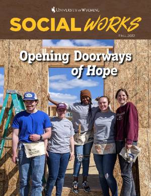 Magazine cover of the UW social work magazine