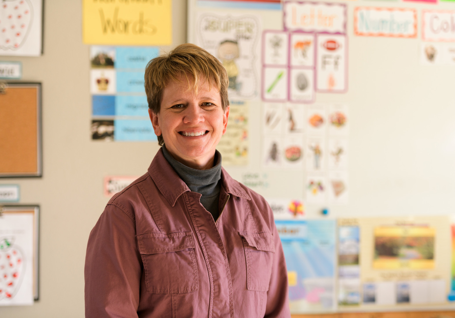 College of Education faculty member Nikki Baldwin at a local daycare.