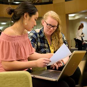 an image of a STEP tutor working with a student