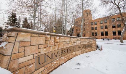 Outside the University of Wyoming