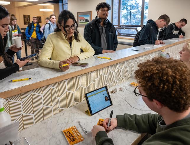 Graphic with Readiness Rally title, with date details of Nov. 19, 10-2 p.m. in the Wyoming Union