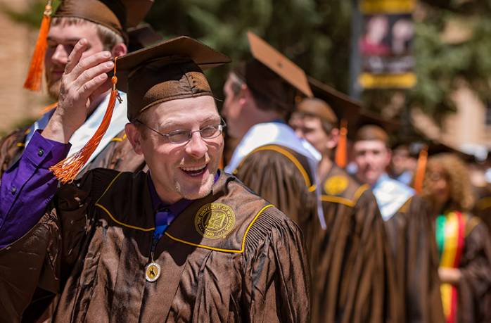 Man with graduation cap