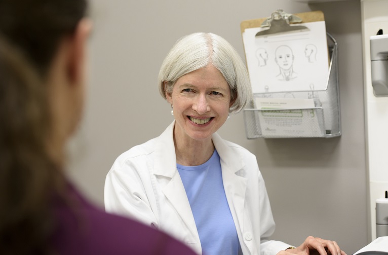 doctor smiling at patient