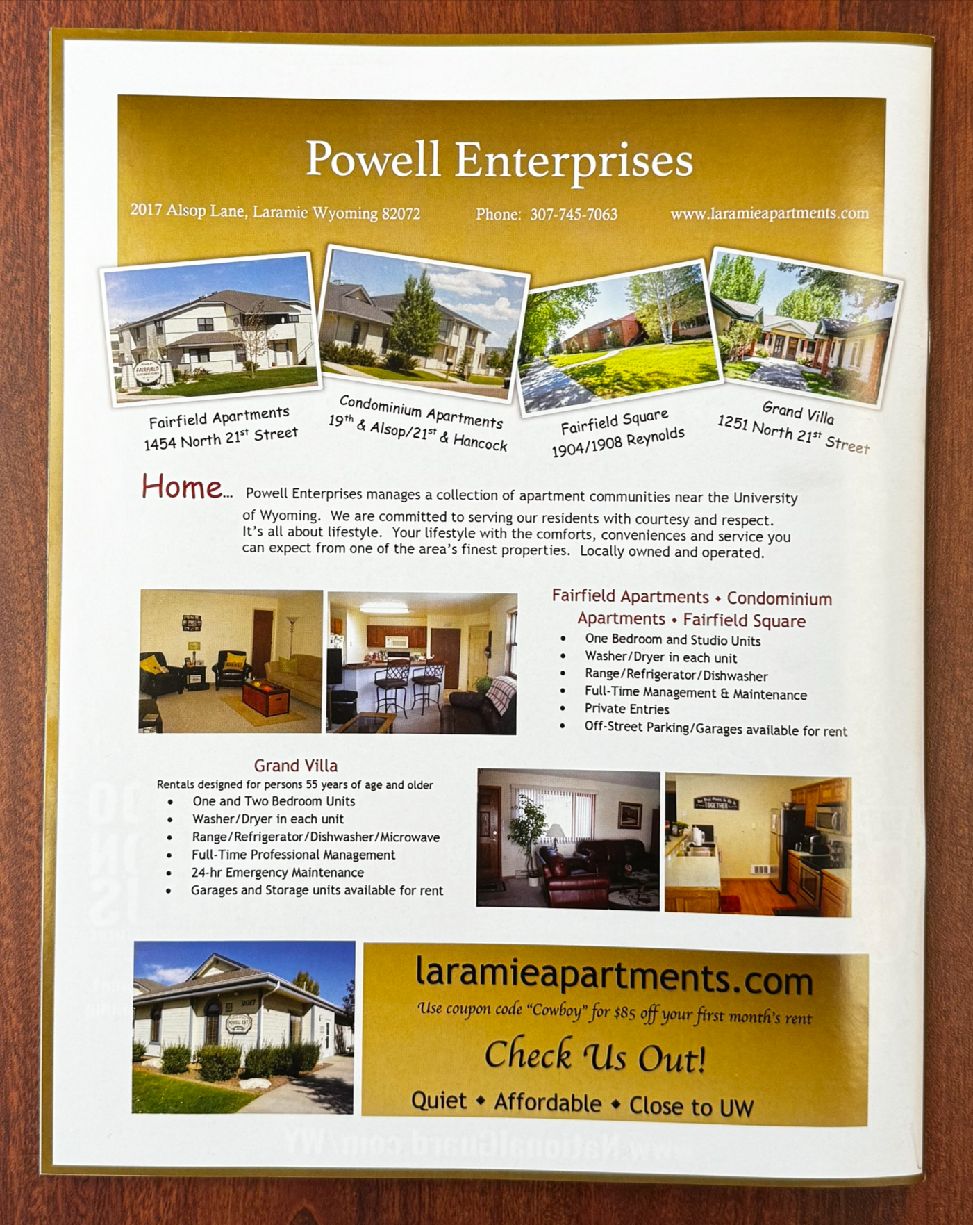 back cover of frontiers magazine