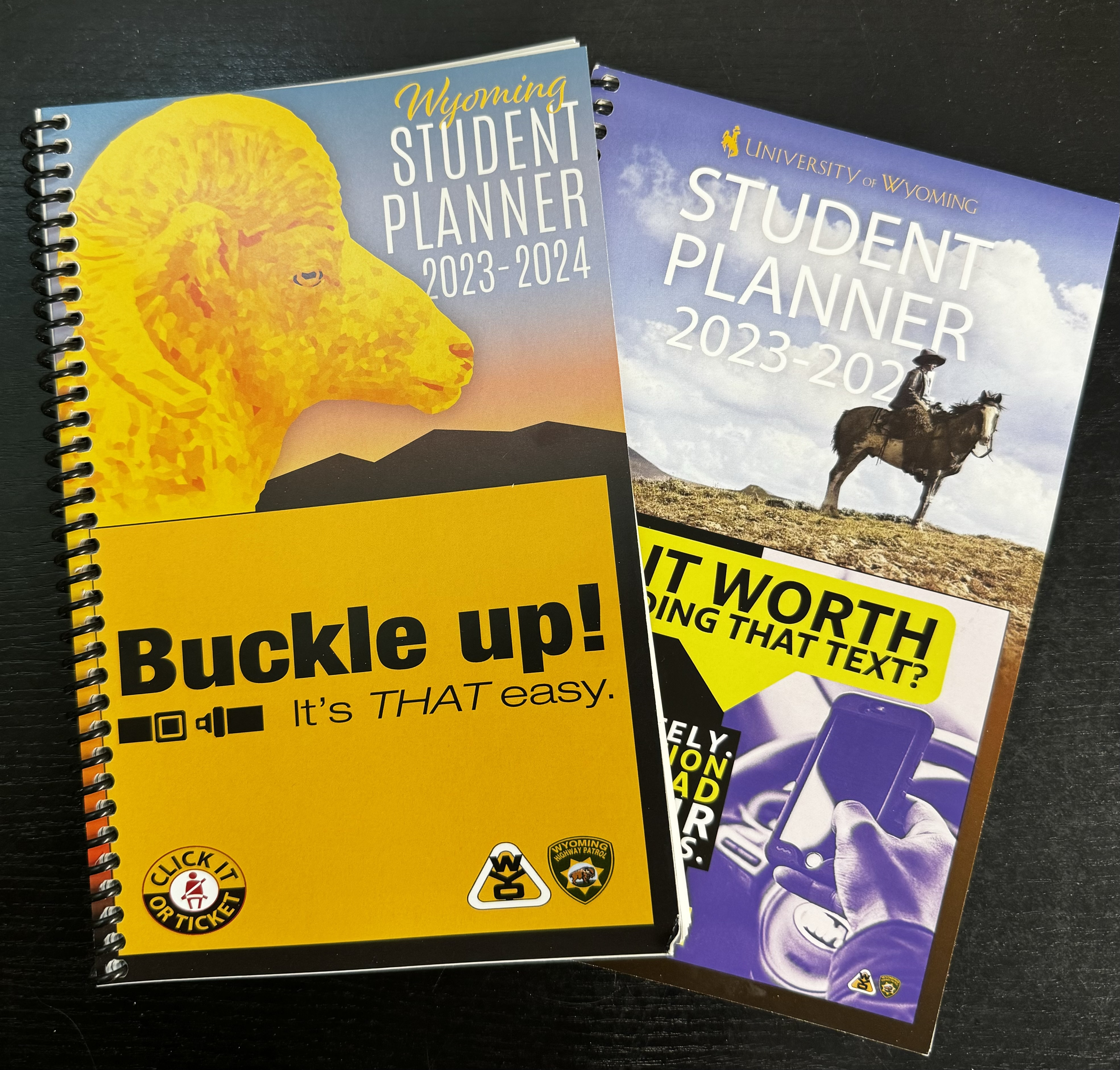 2023-2024 and 2022-2023 Student Planner covers