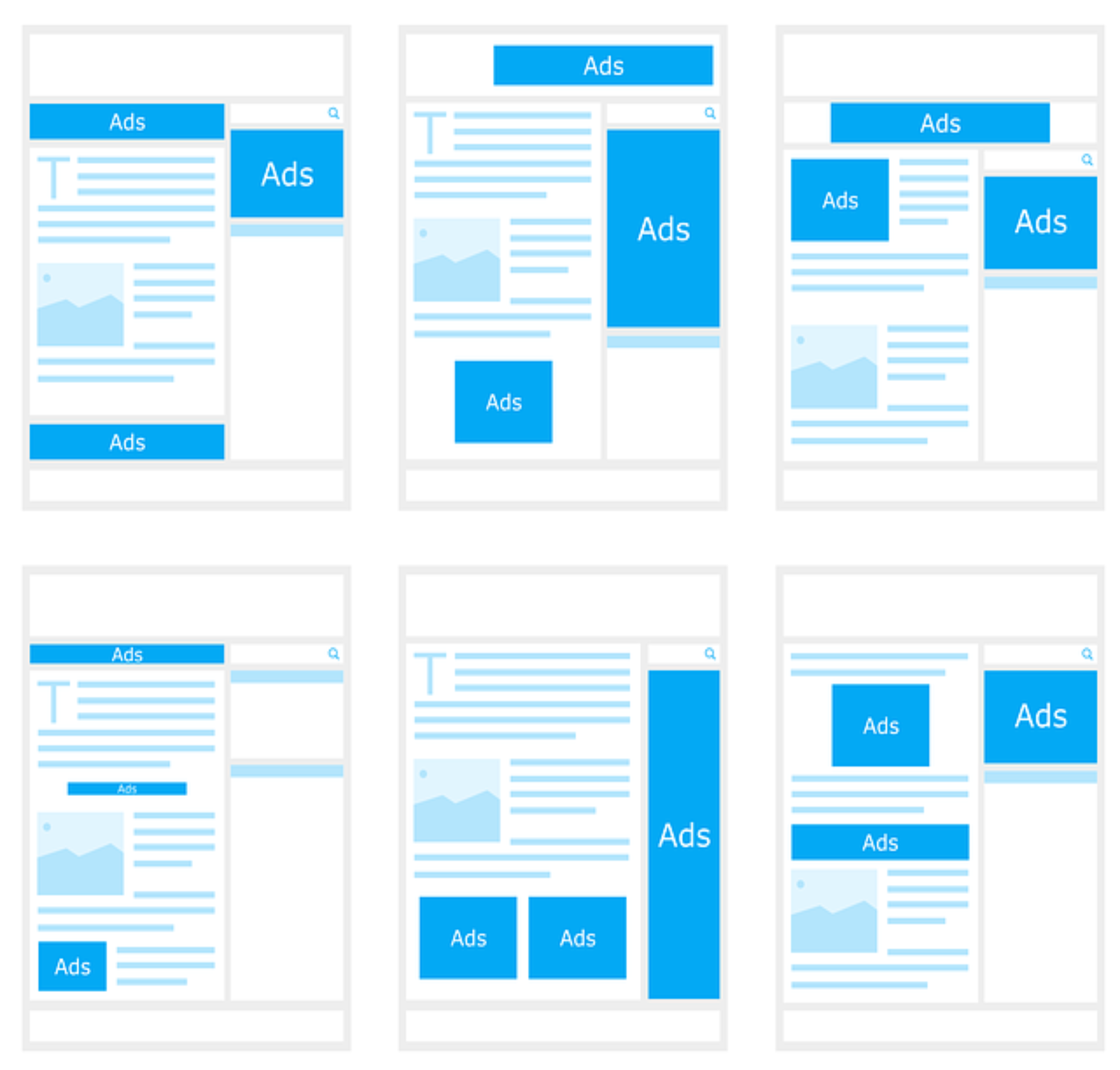 6 ad layout types 