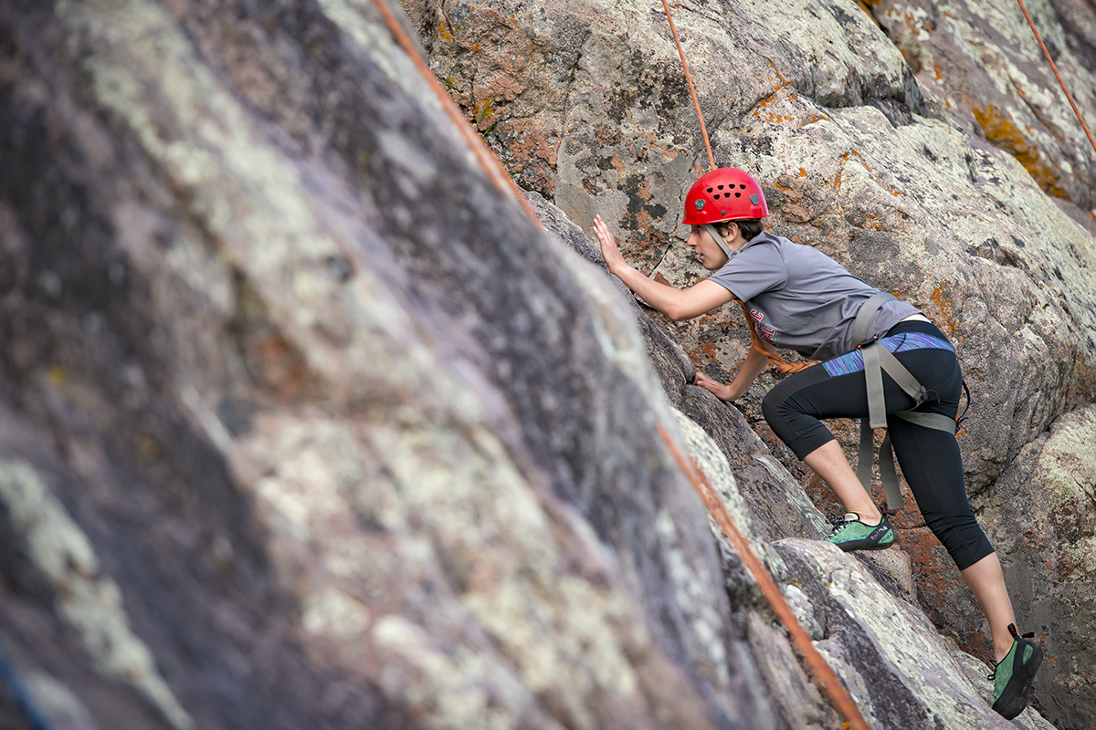 climber at Vedauwoo