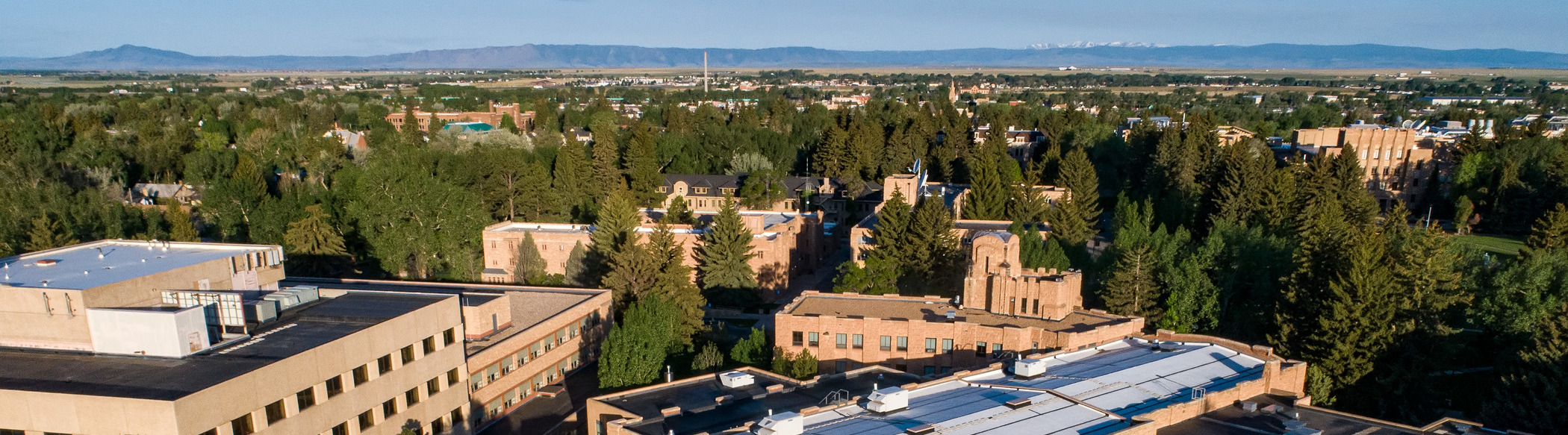 Aerial view of campus