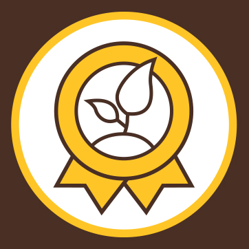 Award with leaf inside
