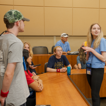 highschool students in uwyo classroom