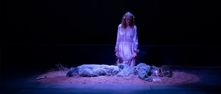 A scene from teh UW production of Antigone