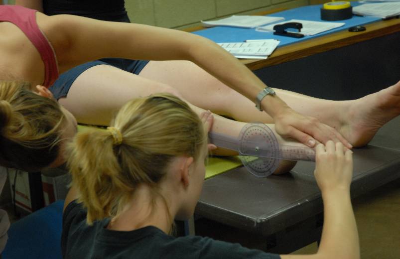 Photo of Student conducting dance science research