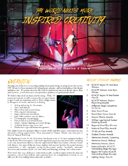 About UW Theatre and Dance