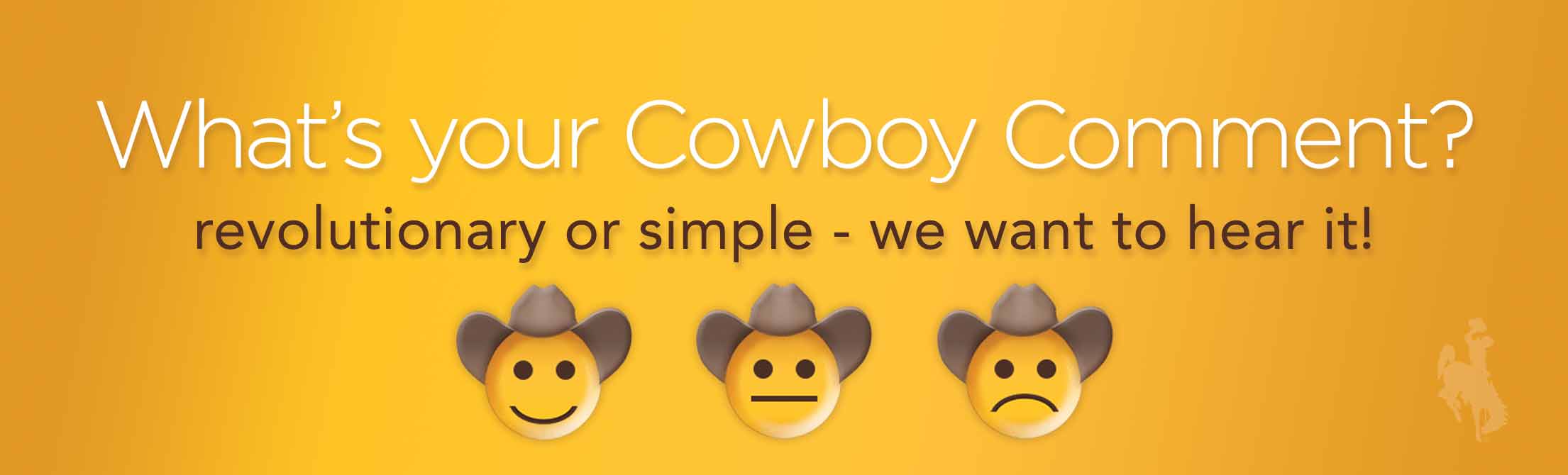 What's your Cowboy Comment?