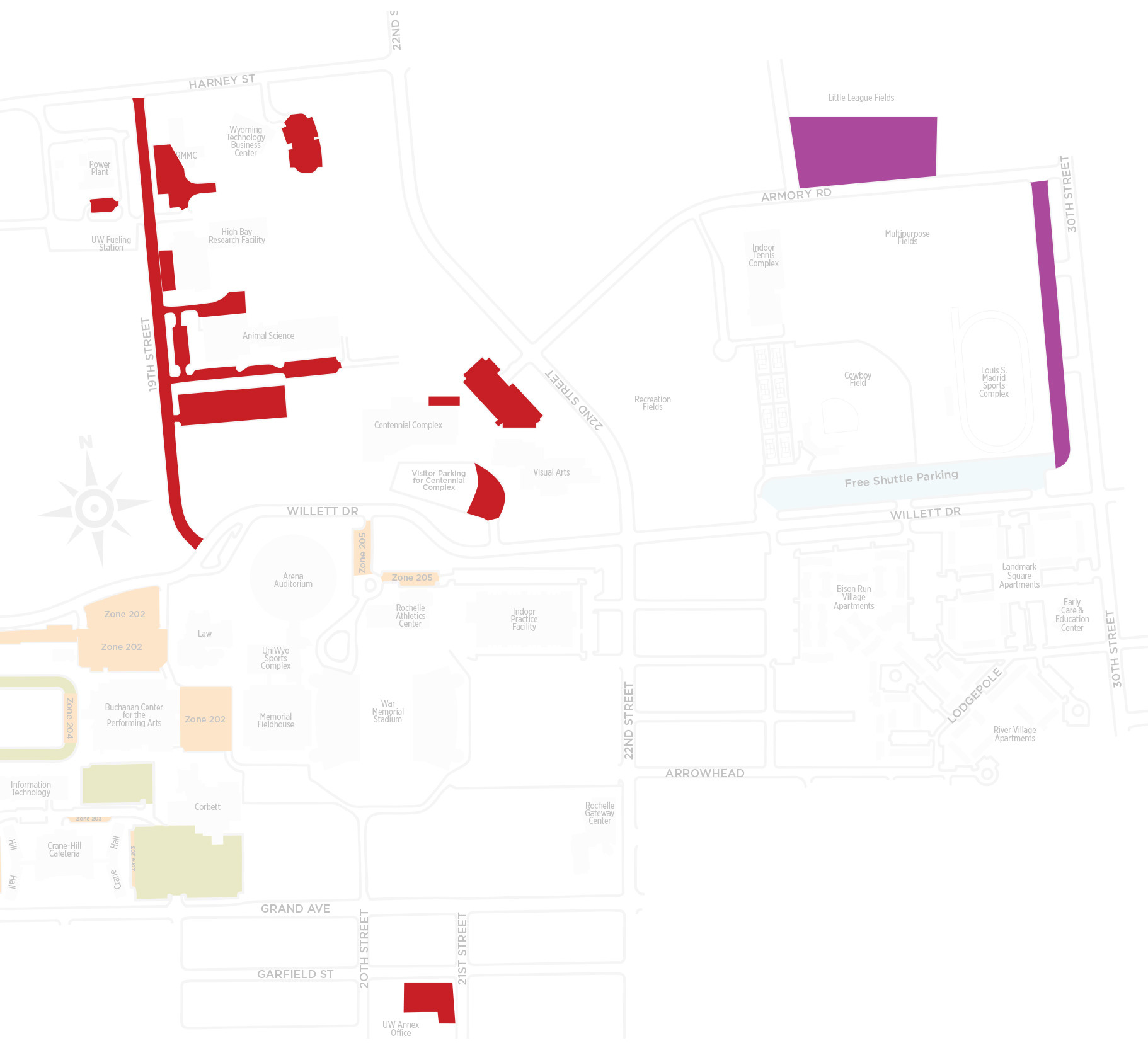 Red and Purple Parking
