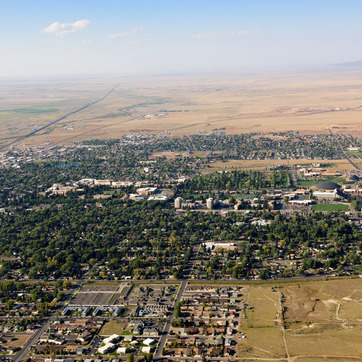 Aerial of Laramie Wyoming