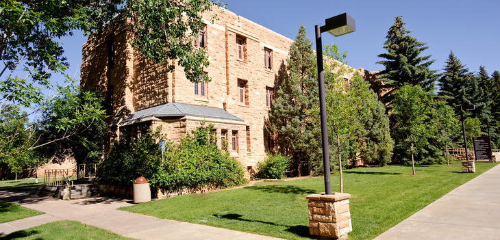 exterior of the southeast corner Knight Hall